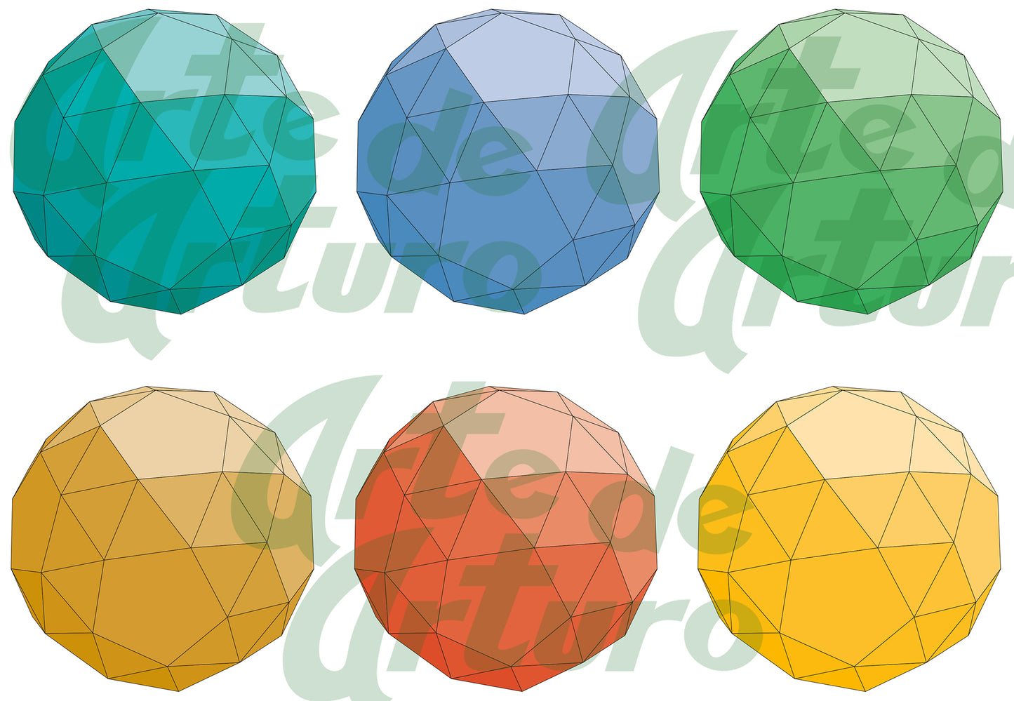 7 Figuras en vectores